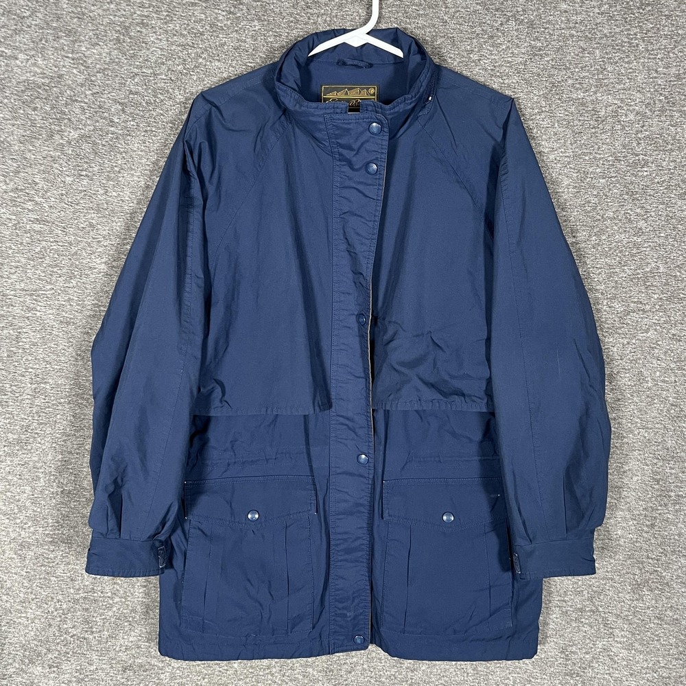Vintage Eddie Bauer‎ Jacket Mens Large Blue Gore-Tex Parka Hooded Waterproof 90s
